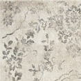 thumbnail image 3 of 5'x8' Grey Machine Woven Distressed Floral Medallion Indoor Area Rug, 3 of 4