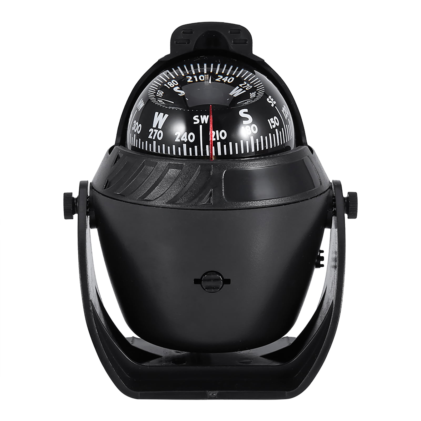 Adjustable Car/Boat Compass With Bright LED Light, Accurate Navigation, Corrosion Resistant