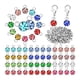 thumbnail image 2 of 180 Uds colgantes de abalorios natal 7mm 12 colores con cierres de langosta mezclados para fabricación de joyería DIY , Plateado Gloria encantos del collar, 2 of 8