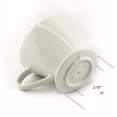 thumbnail image 3 of Filtro de café Cone Fino de porcelana blanca fina #4, 8-12 tazas, 3 of 7