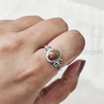 thumbnail image 5 of Natural Unakite Jasper Ring, Unakite Jasper Gemstone Ring, Tiny Bohemian Ring, 925 Sterling Silver, Designer Womens Ring, Christmas Thanksgiving, Handmade Statement Jewelry, Natural Jasper, 5 of 8