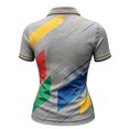 thumbnail image 4 of Pickleball Golf Polo Shirts for Women Workout Athletic Tennis Golf Polo Shirt Moisture-Wicking Collared Short Sleeve Colorful Graphic Womens Polos Gray M, 4 of 4