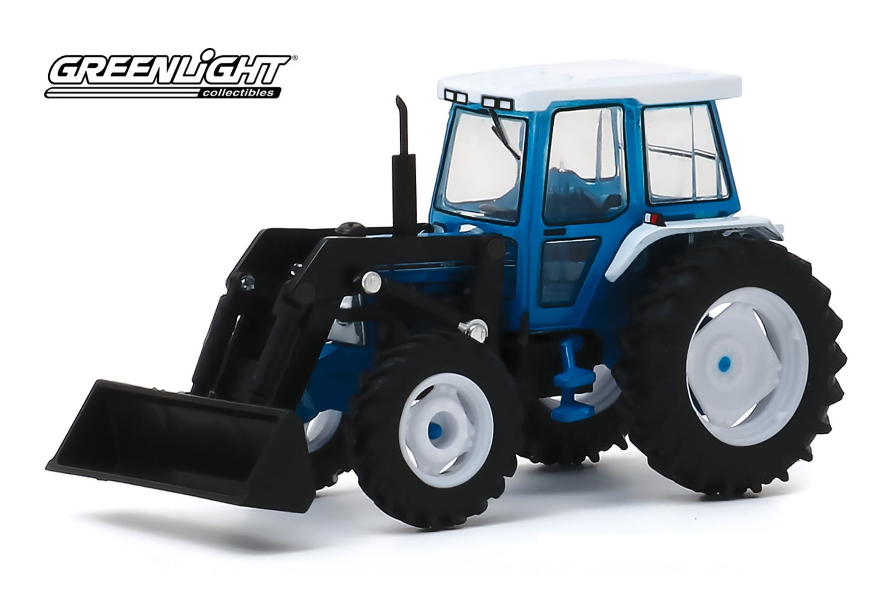 1982 Ford 5610 Tractor with Front Loader, Blue and Black Greenlight