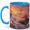 Blue, variant on Floating Island Sunset 11oz Ceramic Mug, Fantasy Sky Coffee Cup