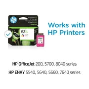 HP 62XL Original Inkjet Ink Cartridge, Tri-color Pack, 415 Pages