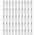 thumbnail image 1 of 50pcs 8 Word Bearing Rolling Swivel Sólido Anillo Snap Conectores de señuelos de pesca (2) Hugtrwg  Para estrenar, 1 of 2