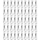 thumbnail image 1 of 50pcs 8 Word Bearing Rolling Swivel Sólido Anillo Snap Conectores de señuelos de pesca (4) Likrtyny Para estrenar, 1 of 1