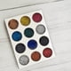 thumbnail image 2 of 12 colores/juego de cuerdas de cristal para decoración de uñas, línea de rayas metálicas elásticas Labymos Cuerda de cristal, 2 of 7