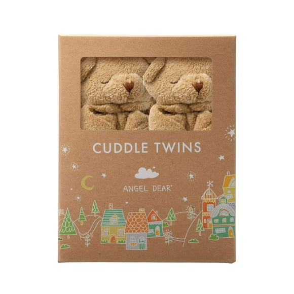 Manta Angel Dear Cuddle Twins Brown Bear Soft