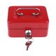 thumbnail image 5 of Caja de almacenamiento con cerradura de metal, contenedor de seguridad para Rojo, 5 of 9