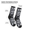 thumbnail image 3 of Athletic Socks Silver Flake Glitter Sport Running Calf Socks Crew Socks for Men Women, 3 of 7