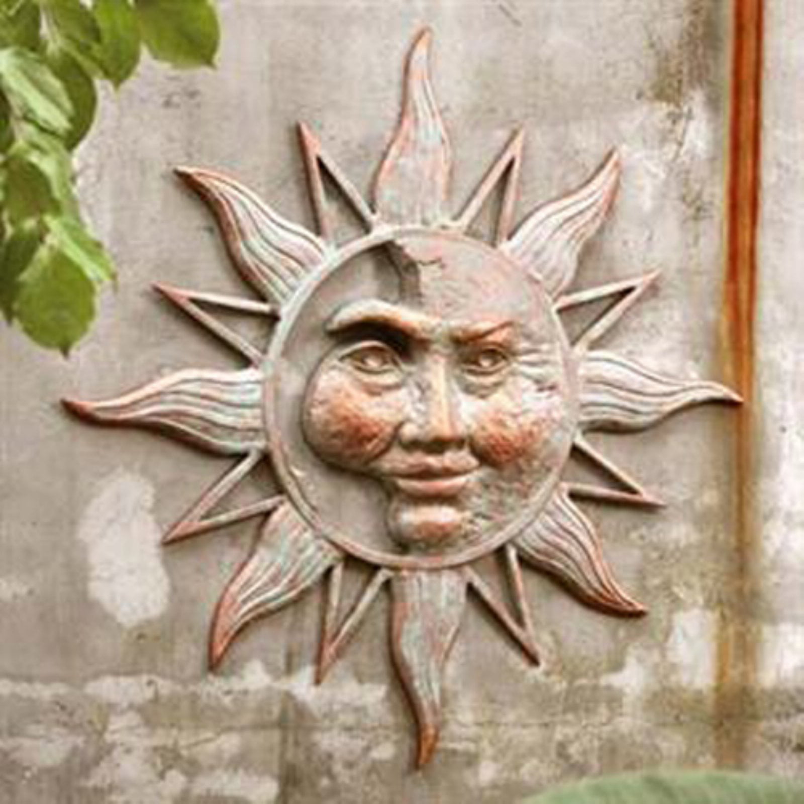 SPI Home Large Rising Sun Face Wall Plaque Celestial Garden Indoor Outdoor 37" 