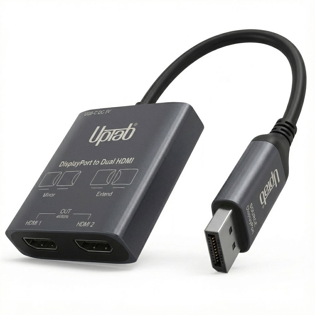 DisplayPort to Dual HDMI 4K 60Hz MST Adapter