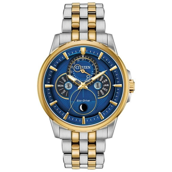 Citizen Eco-Drive Men's Calendrier Moon Phase Multifunction Watch BU0054-52L