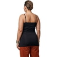 thumbnail image 2 of Emmalise Women's Basic Long Camisole Adjustable Strap Cami, Black, 2 of 9