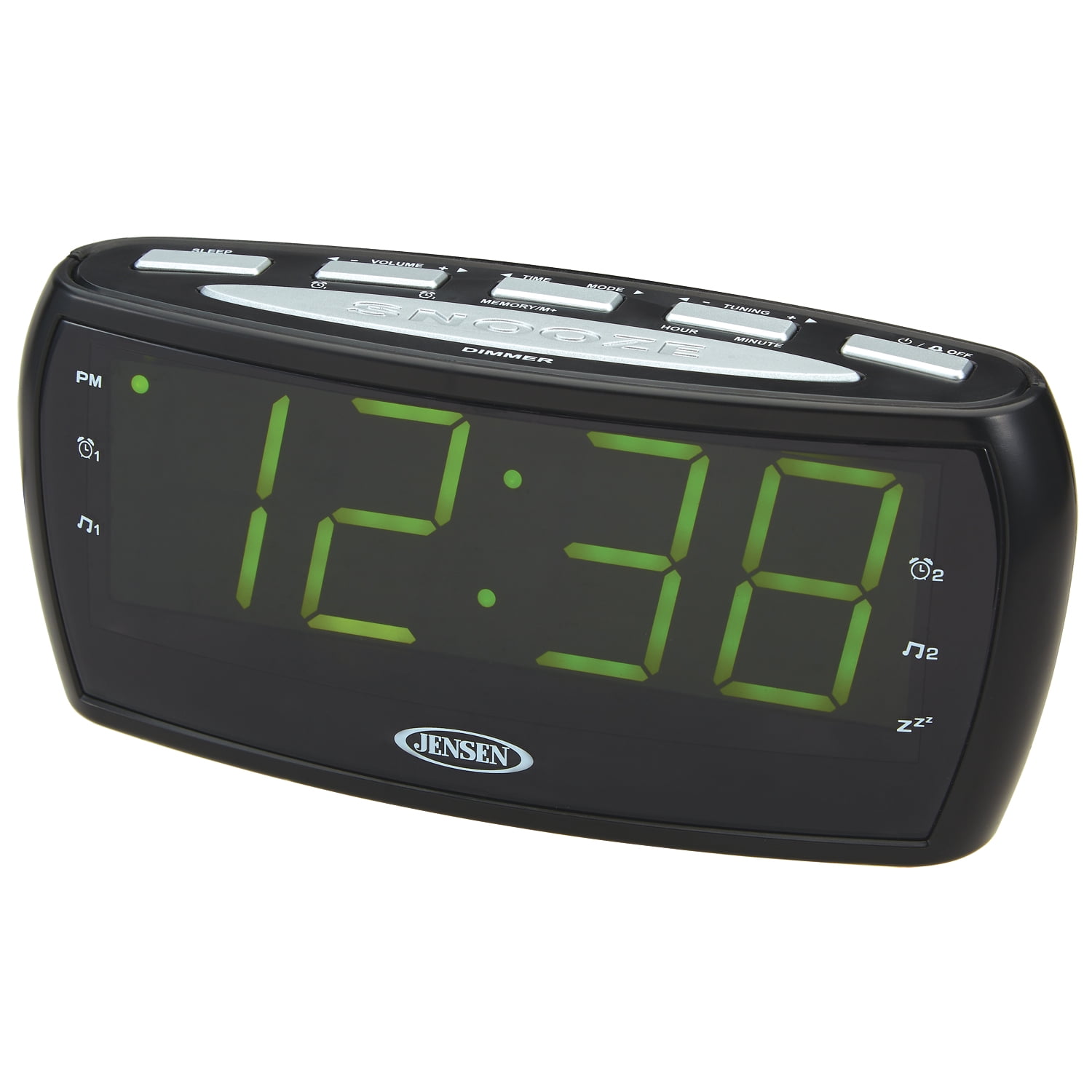 JENSEN JCR208 AM/FM Alarm Clock Radio