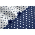 thumbnail image 4 of Sterling Creek Dawson Navy White Star Muslin Throw Blanket Three Layers Lightweight Breathable Cotton Gauzy Blanket Throw, 4 of 7