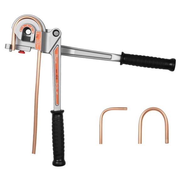 3 in 1 Manual Tube Bender Tool for 1/4 3/8 1/2 Inch OD Pipes 180 Degree Copper Aluminum Pipe Bender for HVAC and Auto Repair