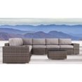 thumbnail image 3 of Living Source International LSI Antibes 10-piece Sectional Set with Cup Holders and Sunbrella Cushions Taupe, 3 of 5