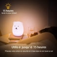 thumbnail image 5 of Luz de noche Dormitorio Lámpara de noche Bebé Multicolor Recargable Luz remota Luz de noche 9 colores [Clase de eficiencia energética A++] oso de fresa Electrónica, 5 of 5