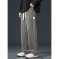 thumbnail image 5 of Corduroy Straight Casual Pants Men Korean Wide Leg Long Trousers Sport Sweatpants 2024 New, 5 of 6