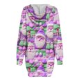 thumbnail image 3 of Jsaierl Robe à Capuche pour Femmes Noël Grande Taille Tunique Sweat à Capuche Robes Femme Tenue d'Automne Tendance, 3 of 5