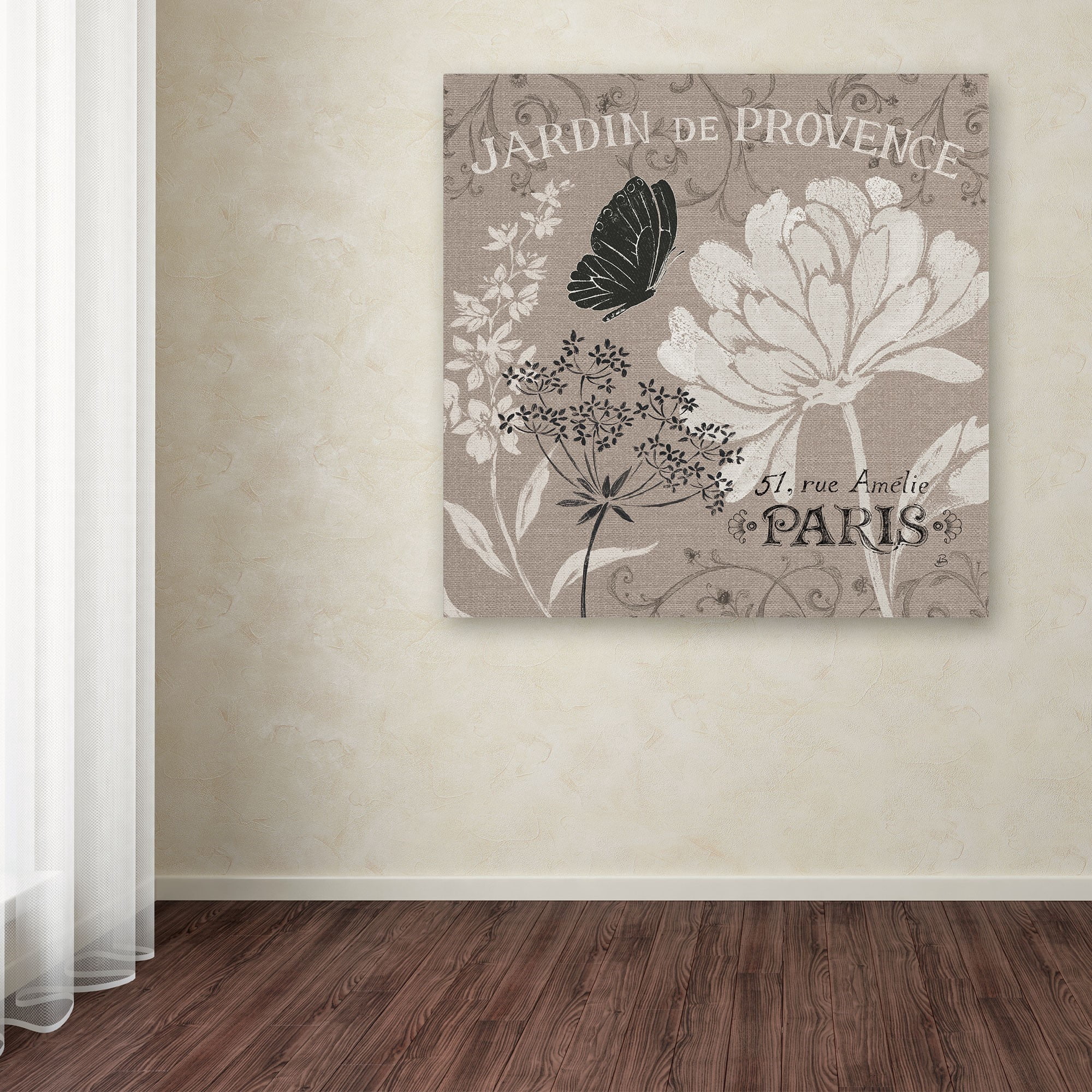 Trademark Fine Art "French Linen Garden III" Canvas Art by Daphne Brissonnet
