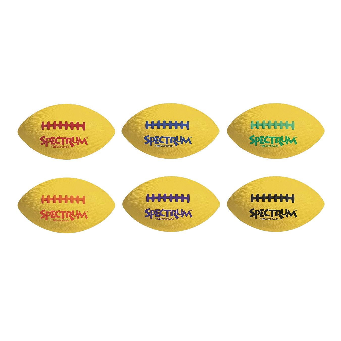 Spectrum™ Foam Football Set, Jr. Size 9.75" L (Set of 6)