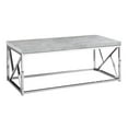 thumbnail image 1 of Pemberly Row Coffee Table in Gray Cement and Chrome, 1 of 3