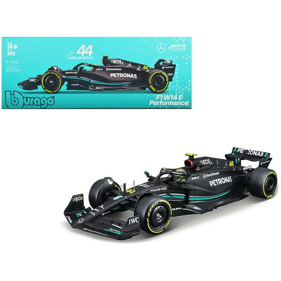 Mercedes-AMG F1 W14 E Performance #44 Lewis Hamilton "Petronas" Formula One F1 "World Championship" (2023) 1/24 Diecast Model Car by Bburago