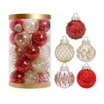 thumbnail image 1 of Adornos de bolas de Navidad para árbol de Navidad, adornos de árbol de Navidad de 2,36 pulgadas, decoraciones con cuerda colgante, decoración multicolor para vacaciones, 1 of 3