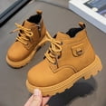 thumbnail image 6 of FINALGANG Boy Versatile Boots Solid Color Vintage Ankle Boots Lace Up Soft Sole Shoes For 4-12 Years With Easy-Clean Modern Design, 6 of 9