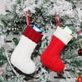 thumbnail image 2 of 2 artículos de Navidad bolsa de regalo árbol de Navidad trompeta calcetines de punto de lana decoraciones colgante decoración bolsa de artículos de Navidad, 2 of 5