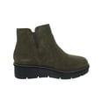 thumbnail image 4 of Clarks Womens Airabell Zip Leather Ankle Wedge Boots, 4 of 5