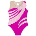 thumbnail image 3 of Miutii Kids Girls Dance Leotards Gymnastics Bodysuit One Piece Practice Unitards Athletic Jumpsuit Hot Pink 12, 3 of 5