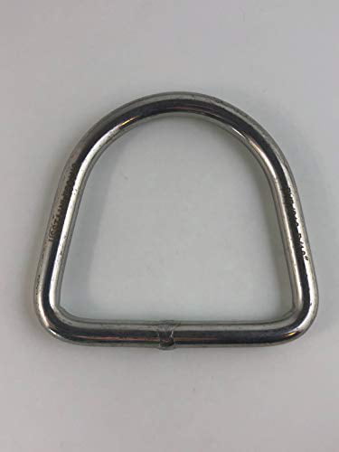 Stainless Steel 316 Marine Grade D Ring Welded 5mm x 50mm Dee Ring 