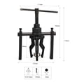 thumbnail image 3 of Yeacher 3-jaw Bearing Puller Motorcycle Bearing Remover Bearing Extractor Puller Motorcycle Repairs Utility Tool with Storage Box, 3 of 6