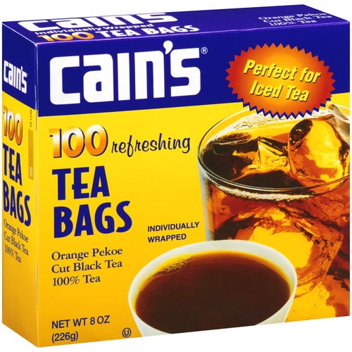 Cain's Orange Pekoe Cut Black Tea Bags, 100 count, 8 oz Cain's Orange Pekoe Cut Black Tea Bags, 100 count, 8 oz