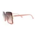 thumbnail image 5 of Womens Oversized Rimless Butterfly Rich Luxury Designer Fashion Plastic Sunglasses Pink - Brown Pink, 5 of 6