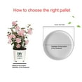 thumbnail image 3 of Famyfamy 6Pcs Plant Saucers Durable Plant saucers Drip Trays, Round Plastic Trays for Indoor and Outdoor Flower Pots and Saucers, Plant Container Accessories,White, 3 of 6