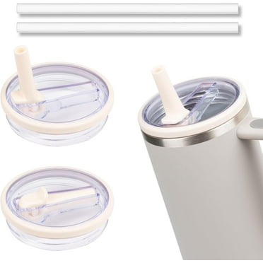 2 Pack 40 oz Tumbler Flip Straw Lid Compatible with Stanley Cup 40oz Tumbler Tumbler Cover Compatible with Stanley Cup Quencher Straw Cover Compatible with Stanley 40 Oz Tumbler Accessories