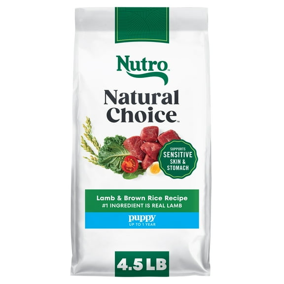 Nutro Natural Choice Puppy Food Dry Recipe Lamb & Brown Rice, 4.5 Lb Bag