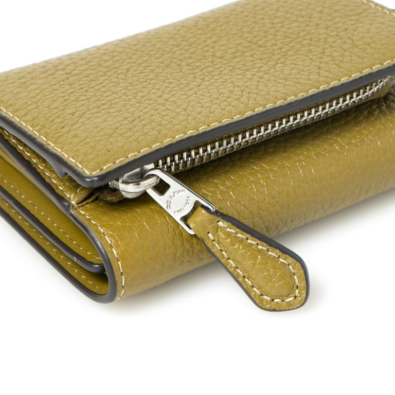 小物 Coach Trifold Wallet Pebble Mustard Coach Trifold Wallet Pebble Mustard - メルカリ