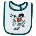 thumbnail image 3 of Infant & Newborn WEAR by Erin Andrews Philadelphia Eagles Holiday Full-Zip Sleeper & Bib Set, 3 of 3