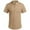 Khaki, variant on HAOMEILI Men's Cotton Linen Henley Shirt Short Sleeve Hippie Casual Beach T-Shirts with Pocket