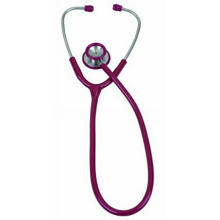 Pinnacle Series Stainless Steel Adult Stethoscope, Burgundy