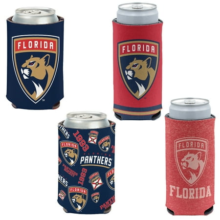 WinCraft Florida Panthers 4-Pack 12oz. Can & Slim Can Cooler Set WinCraft Florida Panthers 4-Pack 12oz. Can & Slim Can Cooler Set