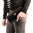 thumbnail image 7 of Women's Glossy Clutch Evening Wristlet Wallet Purse with Cell Phone Compartment (fits up to 6.25in x 3.1in), 7 of 7