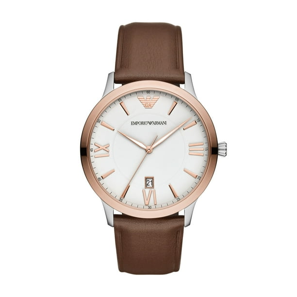 rose gold emporio armani watch