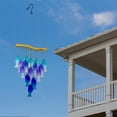 thumbnail image 6 of Xecvkr Outdoor Wind Chime 23.62 Inches Handmade Fused Glass Decor with Iron Hanger for Garden Patio Porch Hanging Ornament Soothing Sound Wind Bells, 6 of 9